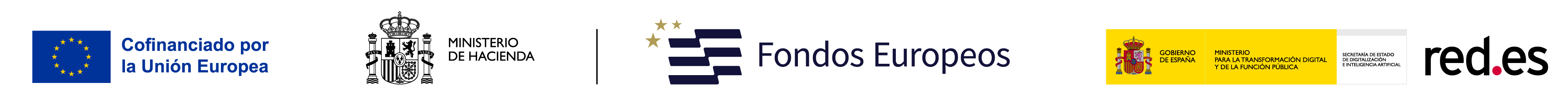 Cofinanciado por la Unión Europea, Ministerio de Hacienda, Fondos Europeos, Ministerio para la Transformación Digital y de la Función Pública y Red.es